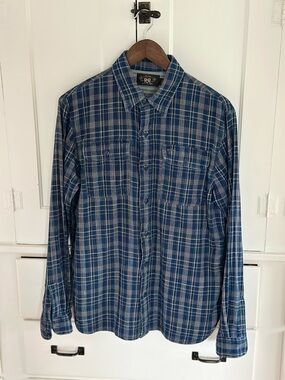 Polo by Ralph Lauren Blue Plaid Long-Sleeve Button-Down Shirt